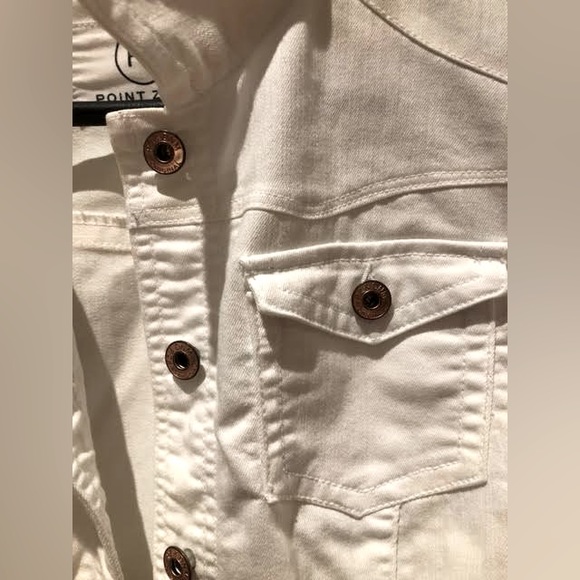 NWOT Point Zero white denim jacket - Picture 2 of 4